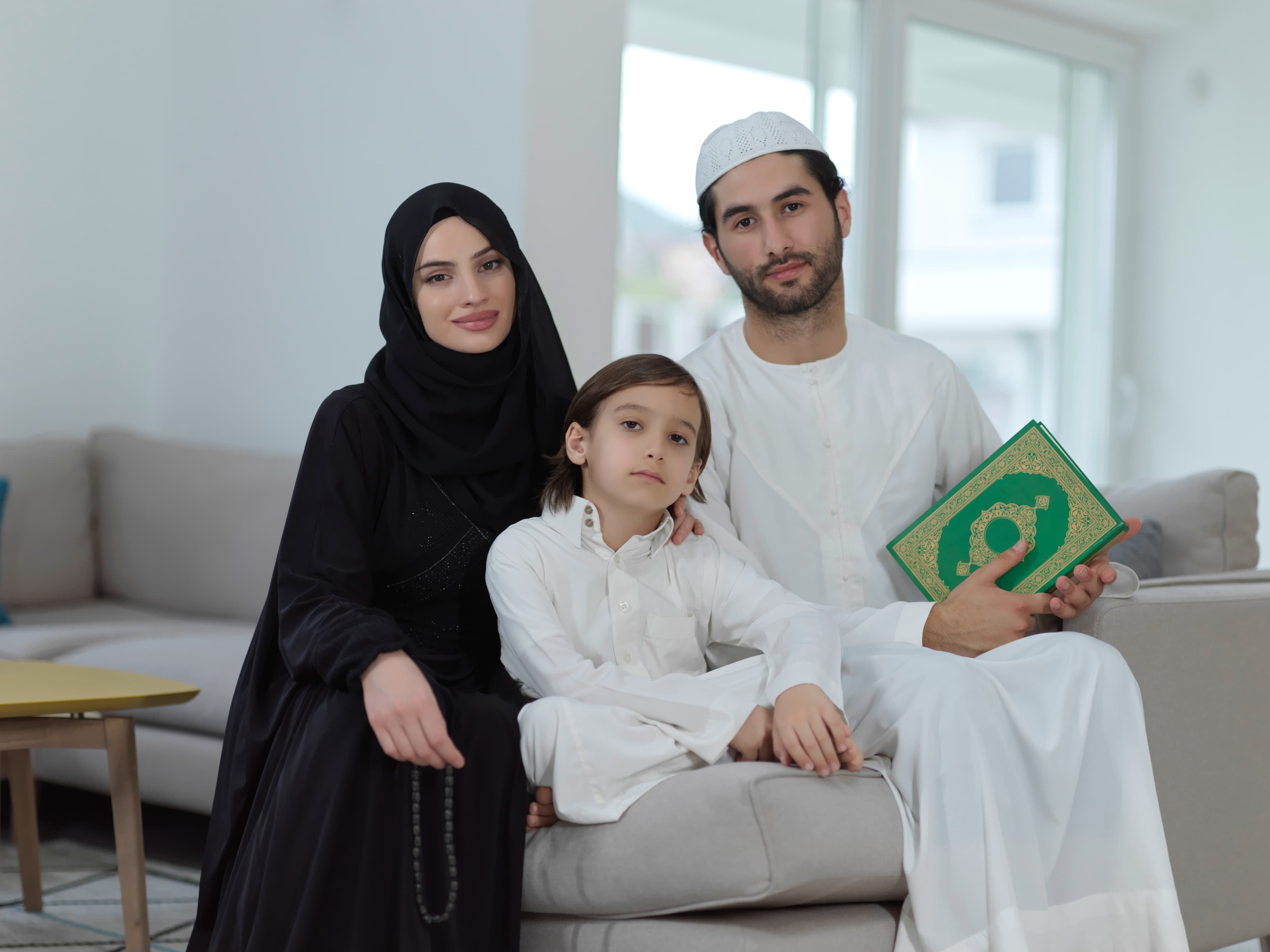 Muslim family planning their estate